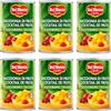 Generico 6X Macedonia di Frutta a pezzi in Sciroppo, Ananas, Pesche, Pere, Uva e Ciliegie, in Succo, Alta Qualità per del monte 420g