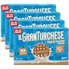 Generico 4X Il Granturchese Integrale, Biscotti Frollini Integrali con Gocce di Cioccolato in Confezioni Salvafreschezza per Colussi 340g