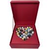 Zeus Party Scatola SAN VALENTINO in Raso Rossa quadrata con all'interno un cuore con 500 o 1000gr di Baci Perugina cioccolatini, confezione REGALO idea RENDI UNICO IL TUO SAN VALENTINO! (1000GR)