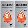 Generic Set Bolero Drink da 48 Bustine Orange 3 grammi 3 gr Gusti Diversi Assortimento alla Frutta Preparato Polvere Solubile Bevanda Fresca in Acqua,144 grammi dolcificato stevia,0.14 kilograms