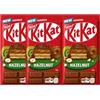 MENDOSA 3x Confezione per Nestlé Kit Kat Tavoletta al Gusto Nocciola, Cioccolato al Latte, 3 tavoletta da 99g, Novità Assoluta Europea