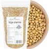 Kuchnia Zdrowia Semi di Soia Naturali Secchi 1 kg - Ricchi di Proteine e Fibre | Fonte Vegetale per Vegani e Vegetariani | Ideali per Zuppe, Insalate, Germogli | KUCHNIA ZDROWIA