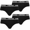 HEAD Slip Basic da uomo, confezione da 6, 002 - Nero, M