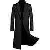 KHIRVWL Offerte del Giorno Peacoat con Cintura Cappotto da Uomo in Lana con Risvolto Classico Solido dimagrante Termico per Le Uomo Cappotti di Lana per Le Uomo Caldo Cappotto Invernale Trench Coat Giacche