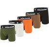 Volcom Confezione da 5 Boxer da Uomo in Cotone Elasticizzato Ultra Morbido con Patta Frontale, Verde Acqua, Nero, Blu Navy, Viola, Marrone, Medium