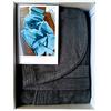 Caleffi Accappatoio Uomo Donna con Cappuccio Antracite Spugna di Puro Cotone 400gr/m² (Accappatoio tg. XL)
