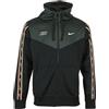 NIKE Felpa nike full zip e cappuccio art. dx2025 - l - nero