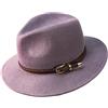 Anycosy - Cappello Fedora - Donna Grigio Viola. Taglia Unica