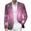 RUMAOZIA Giacca da Smoking da Uomo con Paillettes, Blazer da Party Anni 70, Giacca Disco Retrò, Abito da Cerimonia con Paillettes da Uomo, Giacca da Matrimonio d'Oro, Compleanno, Outfit da Disco