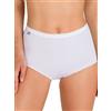 Playtex Confezione Tre Slip in Cotone con Leggero Pizzo Colore Bianco Art.P00BQ
