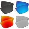 EZReplace Lenti di ricambio per occhiali da sole Oakley Carbon Blade OO9174 (lenti polarizzate) - Adatto per Oakley Carbon Blade Frame (Carbon Black+Ice Blue+Fire Red+Metal Silver), Carbon Black +