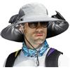Befeixue Cappello da Sole a Tesa Larga con Ventilatore Solare USB - Cappellino Pesca con Ventola per Uomo Donna Estivo