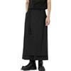 Gefomuofe Pantaloni da uomo Gonna irregolare Tradizionale Gonna Grandi Dimensioni Pantaloni Uomo Tinta Unita Samurai Hakama Pantaloni Harem Pantaloni Tinta Unita Baggy Streetwear Kilt Stile Giapponese Gonna, U