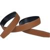 GANGTU H Cintura di ricambio in pelle bovina pieno fiore senza fibbia 32mm marrone in vita 36 pollici
