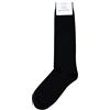 Jasmine Silk Uomo Luxury 100% dei calzini di seta lunghe calze sera di degli uomini calze termiche NERO