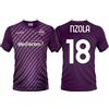 Generico Maglia Nzola Fiorentina Personalizzata Home 2023 2024 Replica Ufficiale Bambino Adulto Viola 100% Poliestere M'Bala 18