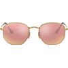 Ray-Ban 0RB3548N Occhiali da Sole, Marrone (Gold), 53.0 Unisex-Adulto