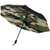 GISPOG Ombrello pieghevole automatico, ombrelli compatti impermeabili del camuffamento militare verde del sole e della pioggia, Colore unico, Taglia unica