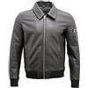Infinity Bomber in Pelle Nera A2 Pelle Bovina Analine Uomo 5XL