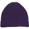 Duemme Maglieria Cashmere - Uomo Donna, Cappello in Maglia, 100% Cachemire (Viola, Taglia Unica)