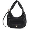 Braccialini Puffy Borsa a spalla realizzata in morbida similpelle effetto nappa, dalle forme arrotondate, moderne, essenziali e monocolore con accessorio logato con girello a chiusura delle patte.