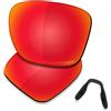 Saucer Lenti di ricambio premium per occhiali da sole Oakley Crossrange OO9361, Alta definizione: rosso fuoco polarizzato, Taglia unica