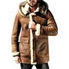 Generic Cappotto in Montone di Montone da Uomo Giacche Lunghe e Calde in Montone da Uomo, S-5XL