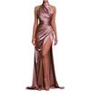RYTEJFES Vestito Da Cerimonia Donna Abito Da Cerimonia Sposa Elegante Sera Vestiti Matrimonio Damigella Lungo Abiti A Sirena Principessa Eleganti Taglie forti Lilla Bianco Xs Nero Per Prom Dress Long Celeste