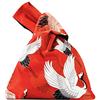 Maya Star Borsa da polso impermeabile alla moda con motivo kimono giapponese, borsa tote con nodo borsa portatile da donna (gru rossa), multicolore, M