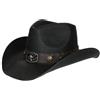 Nyls Création Cappello Country Nero in Paglia Western Qualite Prestige Nashy - Taglia: Taglia unica - Colore: Nero - Misto, Nero , taglia unica