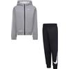 Nike Tuta da Bambini Tech Fleece Dri-Fit Grigia Taglia 5-6 A Codice 86L187-023