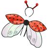 Qcbuegof Uccelli da lady ali con fascia per le api Dress Up ali Costume di Halloween per feste di Natale, belle api con set di copricapo per Halloween, ali di insetti, c, Taglia unica
