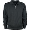 BE BOARD Felpa Uomo Cotone Felpato Mezza Zip Taglie Forti Art 9035 CONF