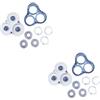 ZFHEGFVS Testine Di Rasatura Di Ricambio SH70/71, Compatibili Con Philips Noreclo, Rasoio Serie 7000, 7500, 7530, S7370, S7200, S7371 E Serie 8000, S8800, S8980.(2pcs)