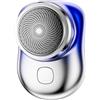 FJZFXKZL Mini rasoio elettrico da uomo, mini rasoio 2026, portatile tascabile, lavabile, elettrico, asciutto e bagnato(Blue)