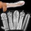 TIANHEY Squisiti 5 Diversi Modelli Di Maniche in Silicone Trasparente per Uomo Ṥvilûppâtorè Mán&icá del Pè&nè Po&mpâ Ingrânðimènto Âllûngâmènto â Vûoto Ûomo Pè&niṥ Pûmp Èxtènðèr Ṥlèèvè