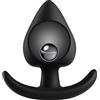 Peadxuno Butt Plug in silicone con sfera interna di perline in acciaio per vibrazione anale, plug anale giocattoli erotici sexy per uomini e donne (grande)