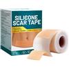 Generico Fogli per cicatrici, Fogli per cicatrici in silicone, Rotolo di nastro per cicatrici, Strisce di nastro riutilizzabili, cerotti per cicatrici, fogli di fogli per cicatrici in gel morbido