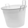 STEFANPLAST 3831470 Mastello 3 Manici in Politene, Bianco, Lt 125, Cm 70