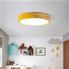 JMEDIC Plafoniere A LED da Incasso Macaron Colors Lampadario Rotondo Apparecchio A Soffitto Nordic Remote 3000k-6500k Lampada da Soffitto A Incasso A Luce per Bambini Ragazzo Ragazza Camera