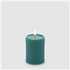 EDG Enzo De Gasperi Candela moccolo di natale con luce led D7.5xH10 cm 3 varianti (1pz) VERDE