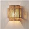 XQIDIANAA Applique Da Parete In Rattan Da 9 Pollici, Lampade Da Parete Boho Con Luci Da Parete Rustiche In Corda Di Canapa Per Camera Da Letto, Bagno, Corridoio, Illuminazione Da Parete Moderna Bohémien