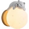 BFFGKGL Lampada da Parete Moderna per Cameretta dei Bambini - Design Nordico con Coniglio Luna, Stile Minimalista Sferico