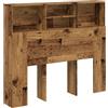 vidaXL Testiera con Contenitore Legno 120x19x103,5 cm in Truciolato