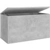 vidaXL Cassapanca Grigio Cemento 84x42x46 cm in Legno Ingegnerizzato