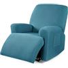 JORTUIO Copridivano Relax Reclinabile Elasticizzato 1/2/3 Posti, Copripoltrona Relax Reclinabile Universale con Tasche, 6-Pezzi Fodera per Poltrona Lavabile, Coperture per Divano da Massaggio Lavabile ( Color