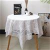 FMIYJUN - Centrini rettangolari in pizzo a uncinetto bianco vintage, fatti a mano in cotone per matrimonio, casa, anniversario, decorazione della cucina