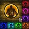 SSRUI Insegna al neon personalizzata con hockey su ghiaccio, nome hockey personalizzato con luci a LED per decorazione da parete, soggiorno, camera da letto, compleanno per giocatore di hockey