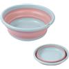 ROSPRETTY Bacinella Pieghevole, Silicone Lavabo, Bacinella Campeggio, Portatile Lavabo, Ciotola per Lavello, per Campeggio, Viaggiio, Casa o Cucina,17 * 25 * 10.5cm