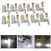 Ykesong 10 pezzi Universale Luci della Cerniera,Interno LED Cabinet Luce lampada a Induzione, Lampada da Cucina Adatto per Il Soggiorno Mobili Camera da Letto(Fredda Bianca)